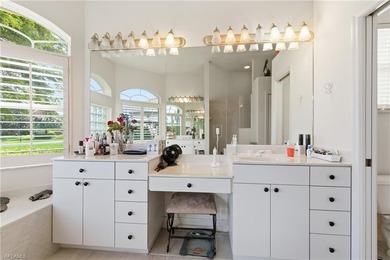 Enjoy beautiful sunsets by the pool in one of the cleanest and on Spanish Wells Golf and Country Club in Florida - for sale on GolfHomes.com, golf home, golf lot