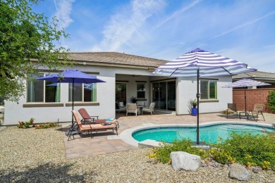 Welcome to elevated desert living in this stunning Excite plan on Plantation Golf Club in California - for sale on GolfHomes.com, golf home, golf lot