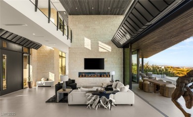 Architectural desert modern masterpiece set back from the street on The Summit Club in Nevada - for sale on GolfHomes.com, golf home, golf lot
