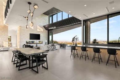 Architectural desert modern masterpiece set back from the street on The Summit Club in Nevada - for sale on GolfHomes.com, golf home, golf lot