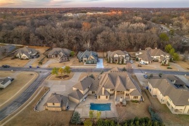 This stunning custom estate, located in a desirable gated on Indian Springs Country Club in Oklahoma - for sale on GolfHomes.com, golf home, golf lot