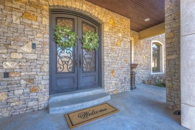 This stunning custom estate, located in a desirable gated on Indian Springs Country Club in Oklahoma - for sale on GolfHomes.com, golf home, golf lot