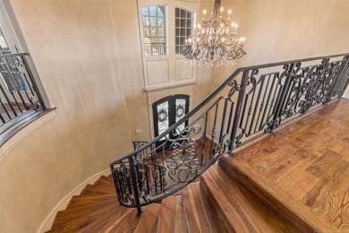 This stunning custom estate, located in a desirable gated on Indian Springs Country Club in Oklahoma - for sale on GolfHomes.com, golf home, golf lot