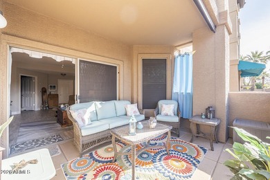 Beautiful remodeled FURNISHED Mirada unit has a private relaxing on Sun City Grand Golf Couse and Club in Arizona - for sale on GolfHomes.com, golf home, golf lot