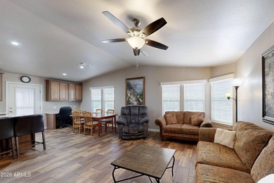 ON LEASED LAND: Step inside this absolutely stunning 2 bedroom 2 on Pueblo Golf Course in Arizona - for sale on GolfHomes.com, golf home, golf lot