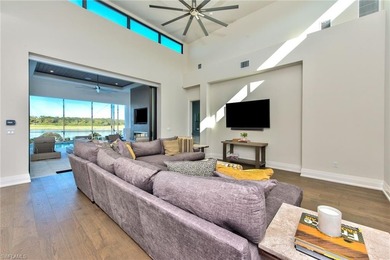 Stunning custom residence offering picturesque lake and on Miromar Lakes Golf Club in Florida - for sale on GolfHomes.com, golf home, golf lot