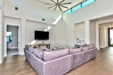 Stunning custom residence offering picturesque lake and on Miromar Lakes Golf Club in Florida - for sale on GolfHomes.com, golf home, golf lot