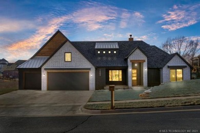 This 2021 one of a kind single story home is located in a highly on Indian Springs Country Club in Oklahoma - for sale on GolfHomes.com, golf home, golf lot