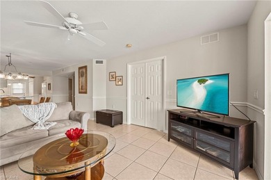 This charming first-floor condo features 2 bedrooms plus a on Bonita Fairways in Florida - for sale on GolfHomes.com, golf home, golf lot