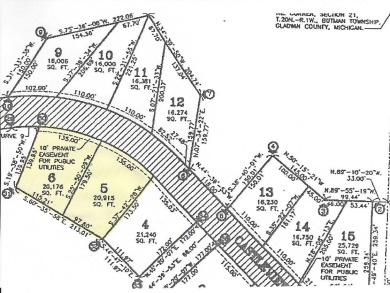 CASTLEVIEW DOUBLE LOT - Nice nearly 1-acre double lot in on Lakeside Golf Course in Michigan - for sale on GolfHomes.com, golf home, golf lot