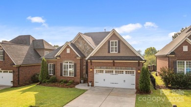 Grand arched stone entry with slate steps and covered porch on Cramer Mountain Country Club in North Carolina - for sale on GolfHomes.com, golf home, golf lot