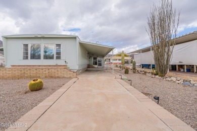 Discover this charming 55+ community home at Lazy S & Western on Tucson Estates Golf Course in Arizona - for sale on GolfHomes.com, golf home, golf lot