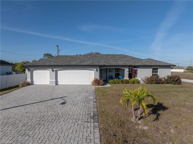 This home is a newer construction (built in 2022), offering on Burnt Store Golf Club in Florida - for sale on GolfHomes.com, golf home, golf lot