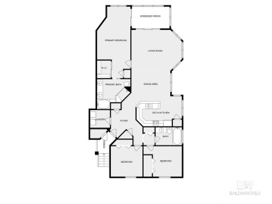 Great 2nd floor unit with Huge screened porch overlooking the on Craft Farms - Cypress Bend in Alabama - for sale on GolfHomes.com, golf home, golf lot