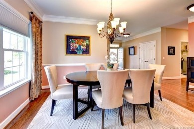 A truly coveted *Christopher Wren* model overlooking the fairway on Colonial Heritage Golf Club in Virginia - for sale on GolfHomes.com, golf home, golf lot