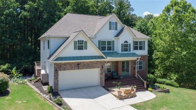 This custom-built home sits on a roundabout cul-de-sac nestled on Hampton Golf Village in Georgia - for sale on GolfHomes.com, golf home, golf lot