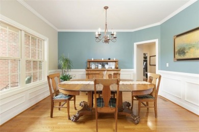 This custom-built home sits on a roundabout cul-de-sac nestled on Hampton Golf Village in Georgia - for sale on GolfHomes.com, golf home, golf lot