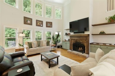 This custom-built home sits on a roundabout cul-de-sac nestled on Hampton Golf Village in Georgia - for sale on GolfHomes.com, golf home, golf lot