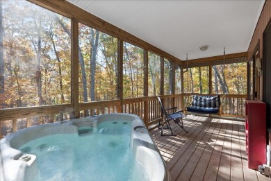 Stunning Contemporary log home, private lot backing up to wooded on Woodstone Meadows Golf Course At Massanutten in Virginia - for sale on GolfHomes.com, golf home, golf lot