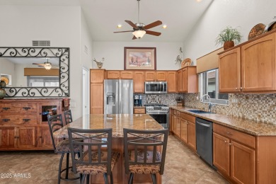 BEAUTIFUL MOUNTAIN & GOLF COURSE VIEWS...AND THE BEST SUNSET on Tuscany Falls At Pebble Creek in Arizona - for sale on GolfHomes.com, golf home, golf lot