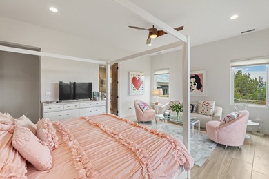 Discover the perfect blend of modern luxury and Southwest charm on The Club At Las Campanas  in New Mexico - for sale on GolfHomes.com, golf home, golf lot