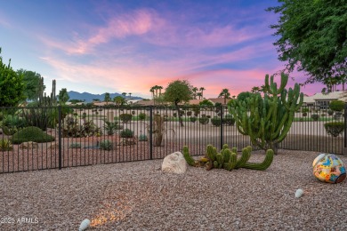 BEAUTIFUL MOUNTAIN & GOLF COURSE VIEWS...AND THE BEST SUNSET on Tuscany Falls At Pebble Creek in Arizona - for sale on GolfHomes.com, golf home, golf lot