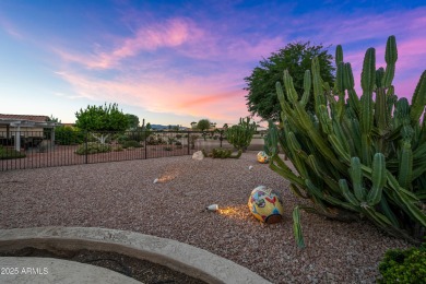 BEAUTIFUL MOUNTAIN & GOLF COURSE VIEWS...AND THE BEST SUNSET on Tuscany Falls At Pebble Creek in Arizona - for sale on GolfHomes.com, golf home, golf lot