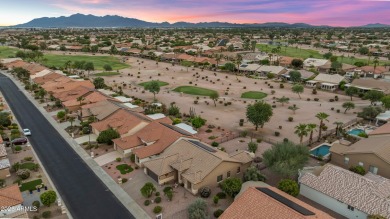BEAUTIFUL MOUNTAIN & GOLF COURSE VIEWS...AND THE BEST SUNSET on Tuscany Falls At Pebble Creek in Arizona - for sale on GolfHomes.com, golf home, golf lot