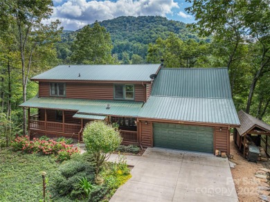 This warm and inviting, solidly built custom log home offers so on Waynesville Country Club Inn in North Carolina - for sale on GolfHomes.com, golf home, golf lot