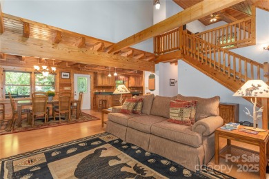 This warm and inviting, solidly built custom log home offers so on Waynesville Country Club Inn in North Carolina - for sale on GolfHomes.com, golf home, golf lot