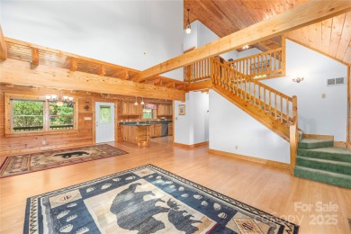This warm and inviting, solidly built custom log home offers so on Waynesville Country Club Inn in North Carolina - for sale on GolfHomes.com, golf home, golf lot