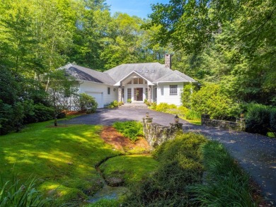 Very private golf course home in Highlands CC! Light filled on Highlands Country Club in North Carolina - for sale on GolfHomes.com, golf home, golf lot