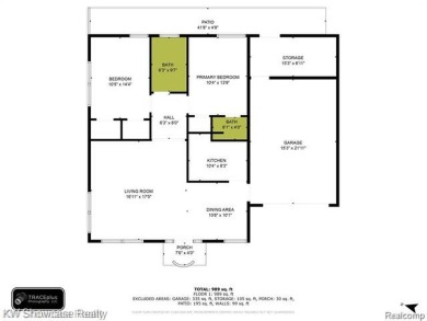 LOCATION LOCATION, CLEAN UPDATED 2 BDRM, 2 BATH, RANCH IN on Bay Pointe Golf Club in Michigan - for sale on GolfHomes.com, golf home, golf lot