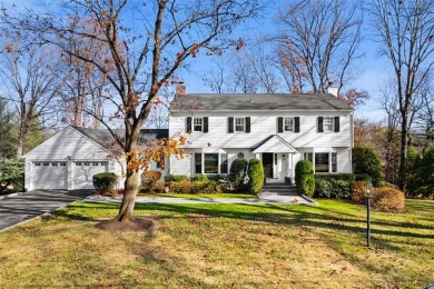 Beautifully reimagined inside and out, this magnificent Colonial on Quaker Ridge Golf Club in New York - for sale on GolfHomes.com, golf home, golf lot