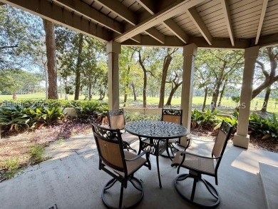 Spectacular golf course views define this upscale first-floor on Palmetto Dunes Golf Course and Resort in South Carolina - for sale on GolfHomes.com, golf home, golf lot