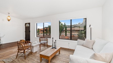 Welcome home to this TURNKEY bright and sunny home situated in on Oakcreek Country Club in Arizona - for sale on GolfHomes.com, golf home, golf lot