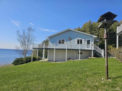 Lake Michigan Waterfront Home - 200' Frontage on 3 Acres! on Garden Golf Course in Michigan - for sale on GolfHomes.com, golf home, golf lot