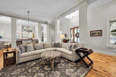 This beautifully renovated single-story home is nestled on a on Oldfield Golf Club in South Carolina - for sale on GolfHomes.com, golf home, golf lot