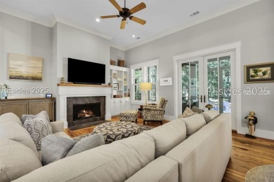 This beautifully renovated single-story home is nestled on a on Oldfield Golf Club in South Carolina - for sale on GolfHomes.com, golf home, golf lot
