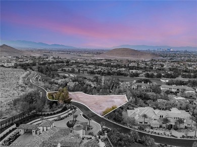 An exceptional opportunity to build a custom estate within the on Southern Highlands Golf Club in Nevada - for sale on GolfHomes.com, golf home, golf lot
