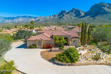 Perched atop a scenic hill in the prestigious Oro Valley Heights on Oro Valley Country Club in Arizona - for sale on GolfHomes.com, golf home, golf lot