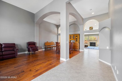 Perched atop a scenic hill in the prestigious Oro Valley Heights on Oro Valley Country Club in Arizona - for sale on GolfHomes.com, golf home, golf lot