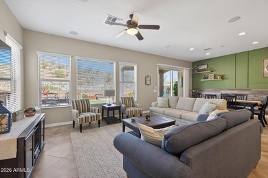 Nestled on a serene mountainside cul-de-sac in the highly on Estrella Mountain Ranch Golf Course in Arizona - for sale on GolfHomes.com, golf home, golf lot