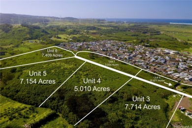 North Shore Oahu 7.154 Acres of AG-1 Land Unit 5 with partial on Kahuku Golf Course in Hawaii - for sale on GolfHomes.com, golf home, golf lot