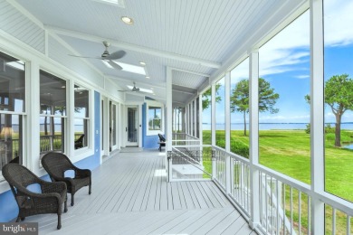 Amazing water views fill this custom built home located in on Prospect Bay Country Club in Maryland - for sale on GolfHomes.com, golf home, golf lot