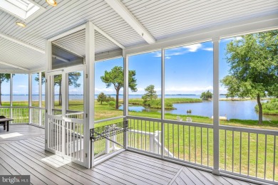 Amazing water views fill this custom built home located in on Prospect Bay Country Club in Maryland - for sale on GolfHomes.com, golf home, golf lot