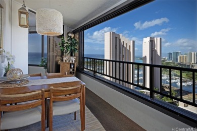 Rare high floor, corner-end unit in the preferred '04 stack in on Ala Wai Golf Course in Hawaii - for sale on GolfHomes.com, golf home, golf lot