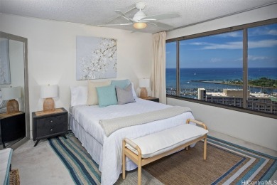 Rare high floor, corner-end unit in the preferred '04 stack in on Ala Wai Golf Course in Hawaii - for sale on GolfHomes.com, golf home, golf lot