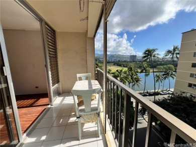 Enjoy mountain & Ala Wai canal views on the spacious lanai of on Ala Wai Golf Course in Hawaii - for sale on GolfHomes.com, golf home, golf lot