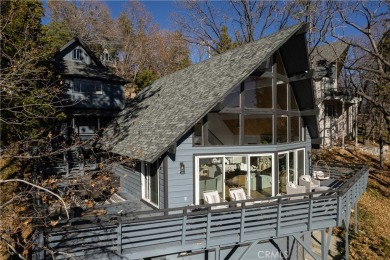 Perched in a prime first tier location, this fully renovated on Lake Arrowhead Country Club in California - for sale on GolfHomes.com, golf home, golf lot